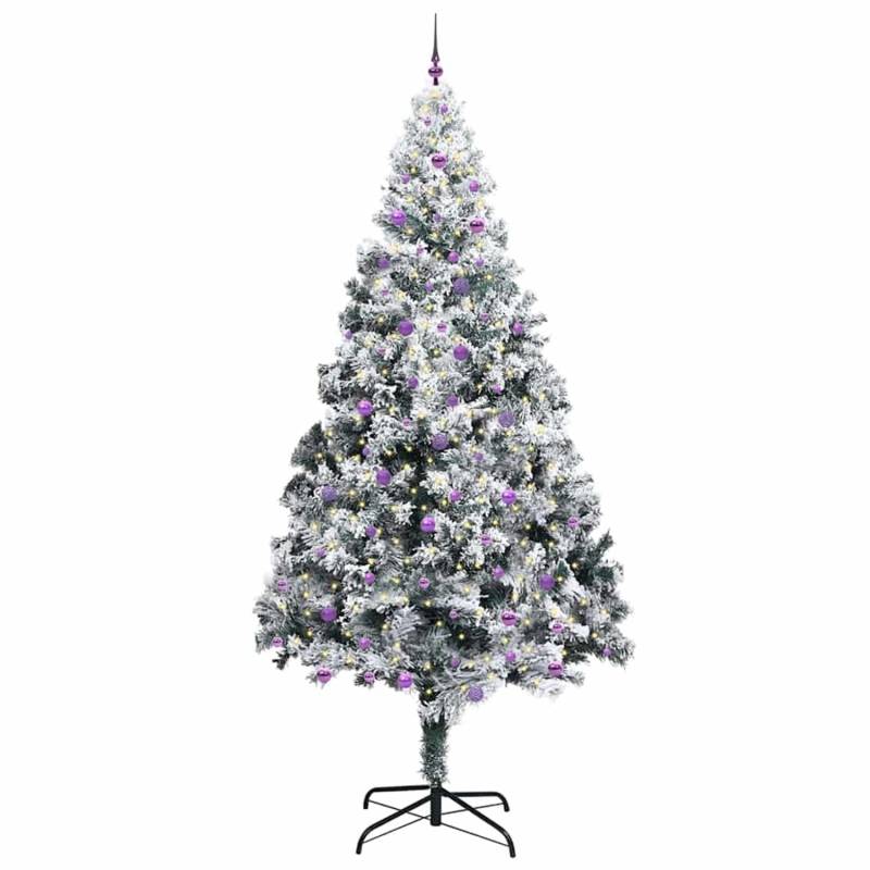 vidaXL Weihnachtsbaum mit 300 LEDs mit Ständer Weiß 300 cm PVC 3394809 von VIDAXL