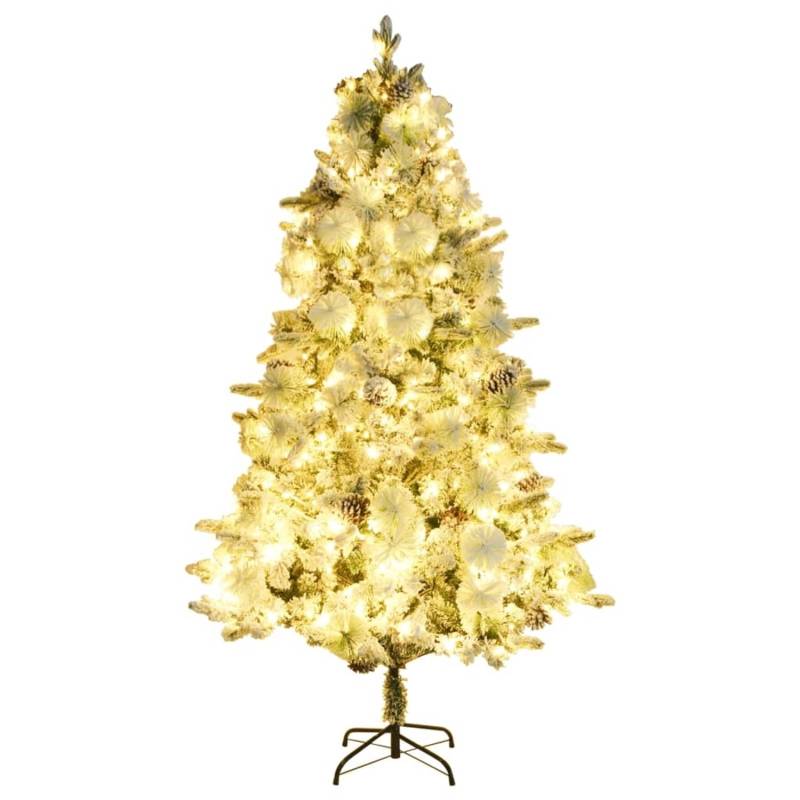 vidaXL Weihnachtsbaum mit LEDs   Zapfen Beschneit 225 cm PVC   PE Modell 1 vidaXL Weihnachtsbaum mit LEDs   Zapfen Beschneit 225 cm PVC   PE Modell 1 von VIDAXL