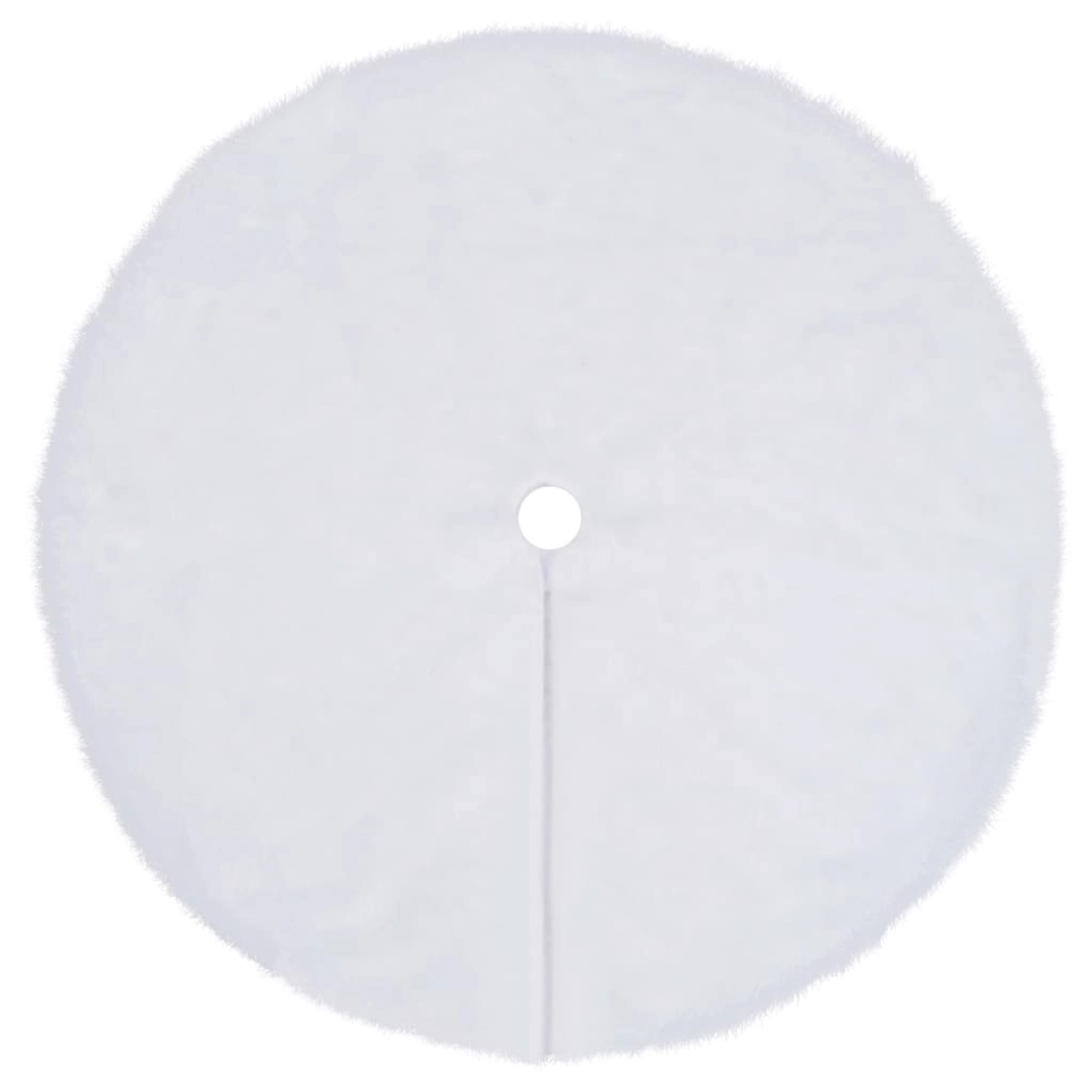 vidaXL Weihnachtsbaumdecke Weiß 122 cm Kunstpelz vidaXL Weihnachtsbaumdecke Weiß 122 cm Kunstpelz von VIDAXL
