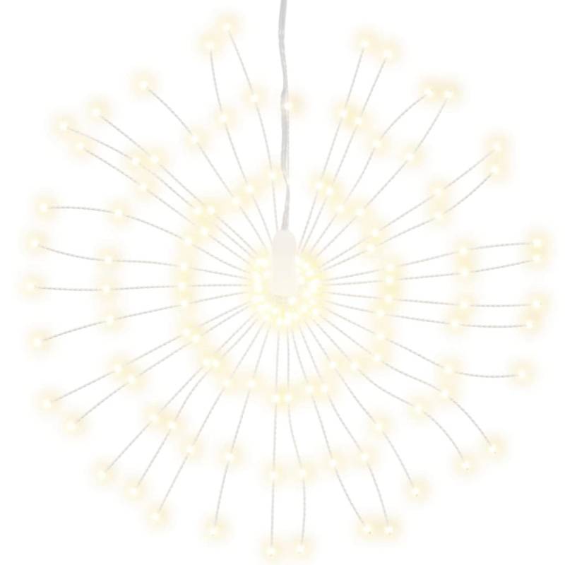 vidaXL Weihnachtsbeleuchtungen Feuerwerk 8 Stk 140 LEDs Warmweiß 17cm 3190511 von VIDAXL