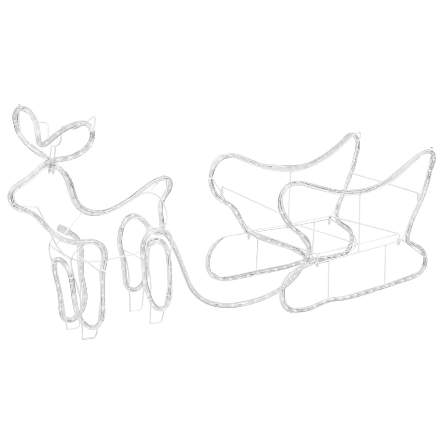 vidaXL Weihnachtsdekoration Rentiere und Schlitten Outdoor 252 LEDs 329809 von VIDAXL