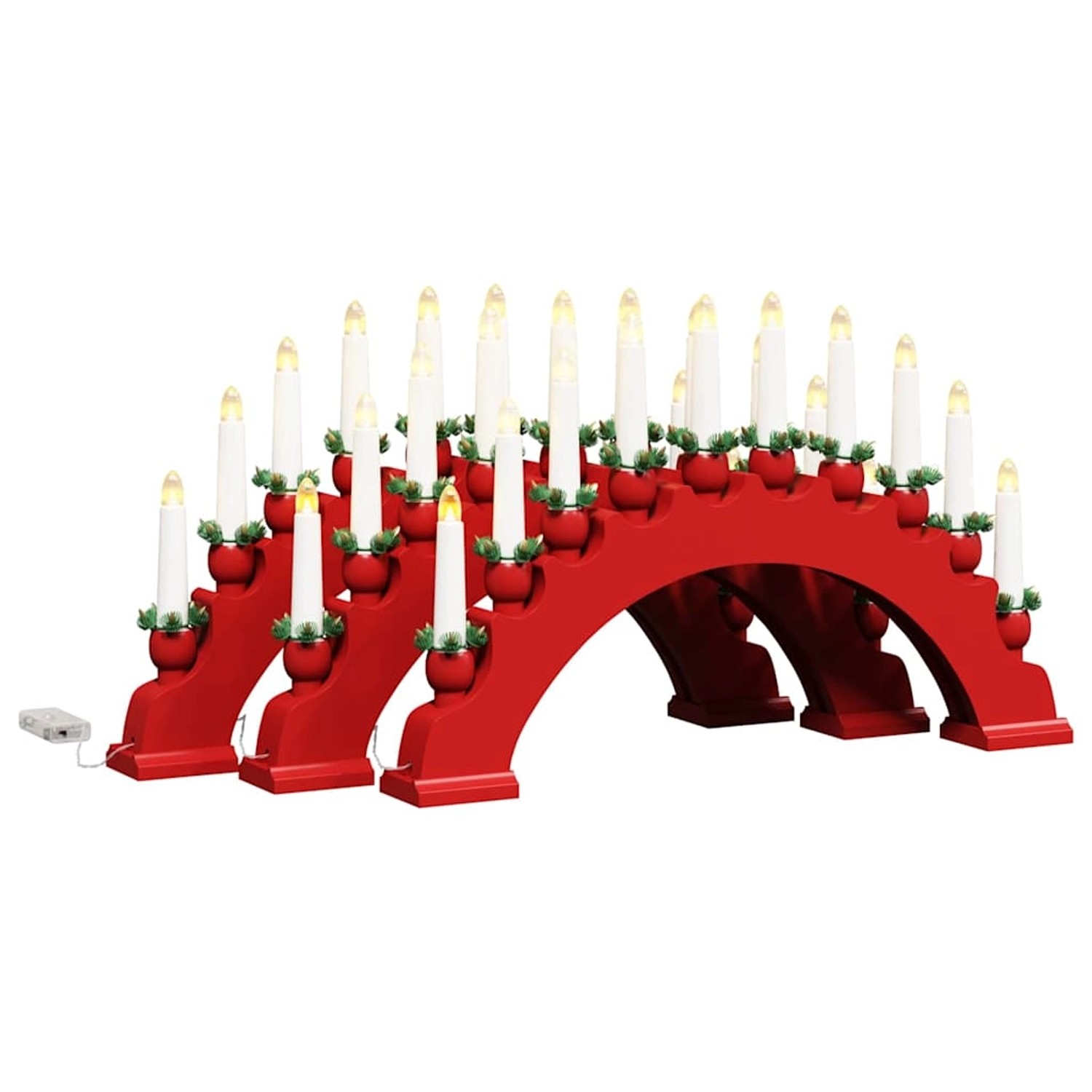 vidaXL Weihnachtskerzenbogen mit 10 LED Kerzen 3 Stk Rot 42019712 vidaXL Weihnachtskerzenbogen mit 10 LED Kerzen 3 Stk Rot 42019712 von VIDAXL