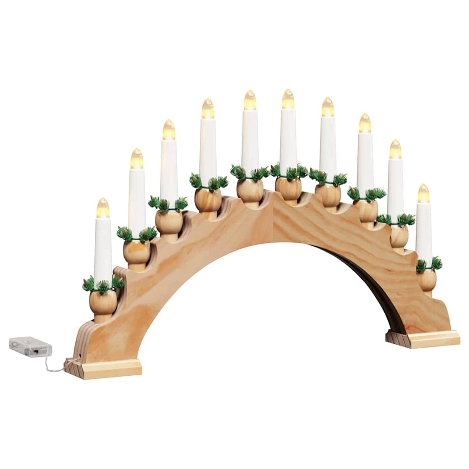 vidaXL Weihnachtskerzenbogen mit 10 LED Kerzen Braun 47 x 5 x 29 cm 42019707 vidaXL Weihnachtskerzenbogen mit 10 LED Kerzen Braun 47 x 5 x 29 cm 42019707 von VIDAXL