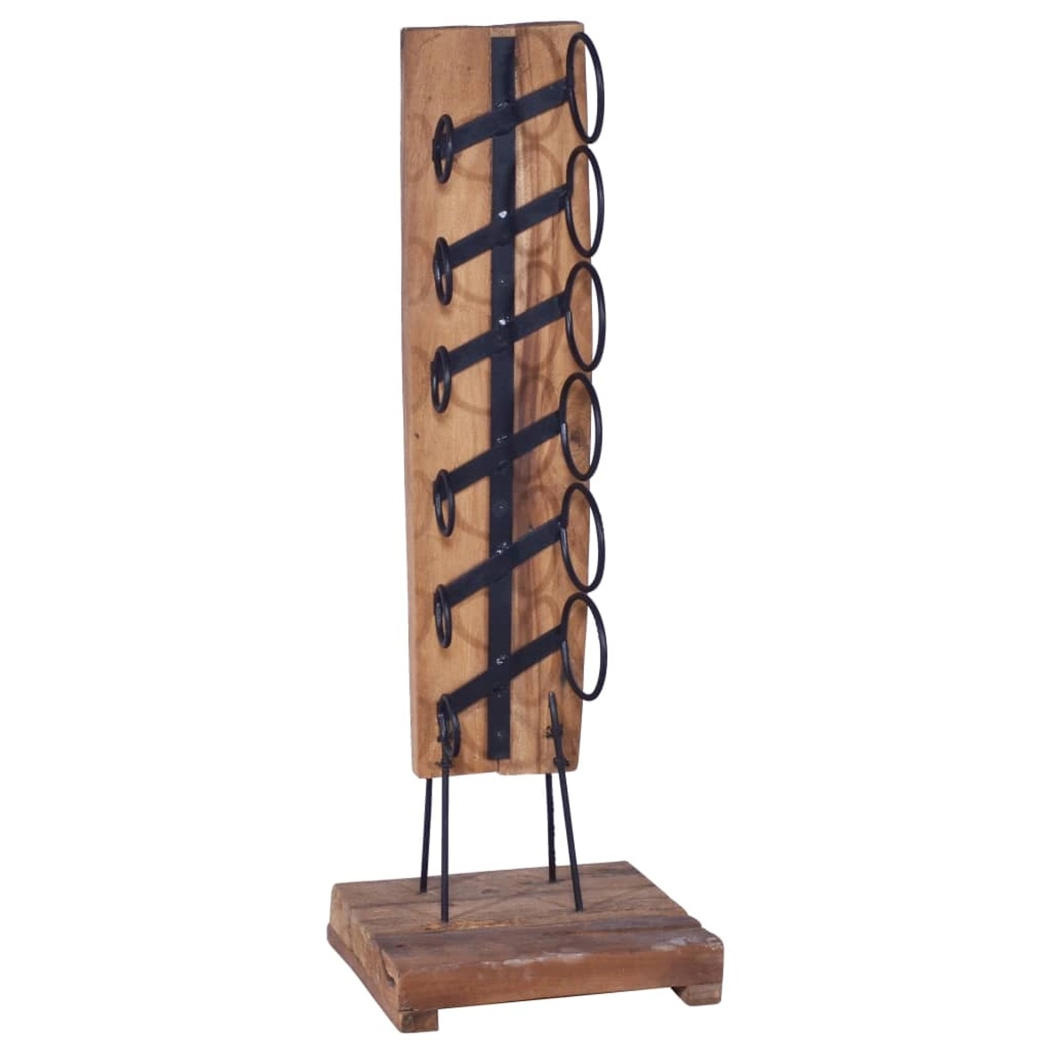 VidaXL Weinständer für 6 Flaschen 35x35x100 cm Massivholz Teak VidaXL Weinständer für 6 Flaschen 35x35x100 cm Massivholz Teak von VIDAXL