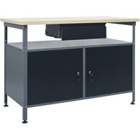 Bonnevie - Werkbank Schwarz 120x60x85 cm Stahl vidaXL160701 von BONNEVIE