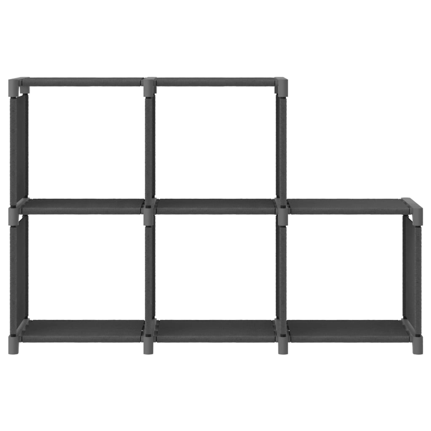 VidaXL Würfel-Regal 5 Fächer Grau 103x30x72,5 cm Stoff VidaXL Würfel-Regal 5 Fächer Grau 103x30x72,5 cm Stoff von VIDAXL