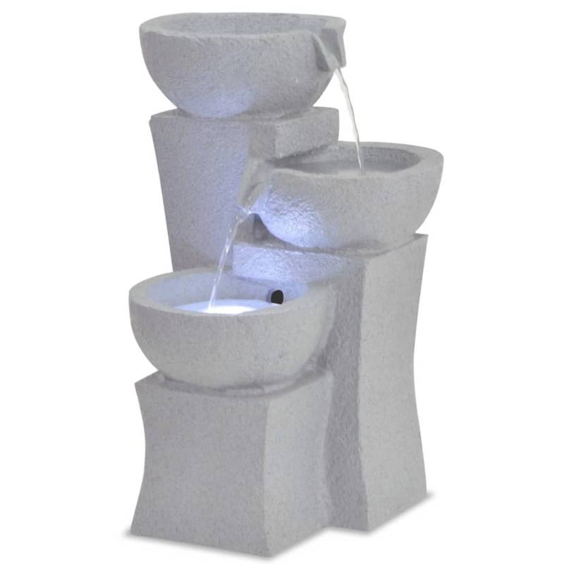 VidaXL Zimmerbrunnen mit LED-Beleuchtung Polyresin von VIDAXL
