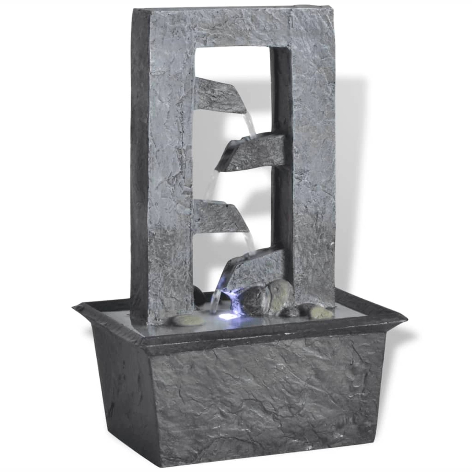 VidaXL Zimmerbrunnen mit LED-Licht Polyresin 15,8 x 11,8 x 24 cm VidaXL Zimmerbrunnen mit LED-Licht Polyresin 15,8 x 11,8 x 24 cm von VIDAXL