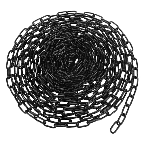 VIDETOL 10m Stahlkette aus Kohlenstoffstahl, 3mm Starke Stahlkette, Schwarz Gliederkette für Hundekette, Lampenkette, Absperrketten VIDETOL 10m Stahlkette aus Kohlenstoffstahl, 3mm Starke Stahlkette, Schwarz Gliederkette für Hundekette, Lampenkette, Absperrketten von VIDETOL