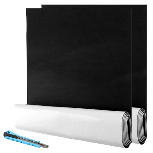 VIDETOL 2 Rollen Filz Selbstklebend Meterware, 40 x 150 cm Filzgleiter Selbstklebend, Schwarz Selbstklebender klebriger Filz Mehrzweckklebstoff für Stuhlbein, Cup Mat, DIY Halloween, 2 mm Dick VIDETOL 2 Rollen Filz Selbstklebend Meterware, 40 x 150 cm Filzgleiter Selbstklebend, Schwarz Selbstklebender klebriger Filz Mehrzweckklebstoff für Stuhlbein, Cup Mat, DIY Halloween, 2 mm Dick von VIDETOL