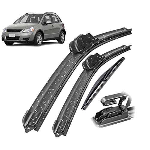 VIDOJI Scheibenwischer Vorne Und Hinten Wischerblätter Set Kit Für Suzuki SX4 S-Cross 2013-2020 2019 2018 Windschutzscheibe Windschutzscheibe 26 "14" 10 " von VIDOJI
