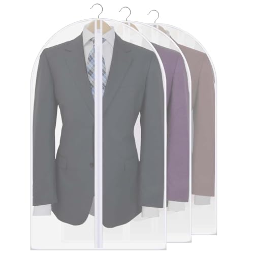 VIDSTW 3 Stück 60 x 80 Cm Kleidersack Kleiderschutzhülle Atmungsaktiv Kleidersäcke Mottensicher Kleidersäcke mit Reißverschluss Kleidersack Anzug Wiederverwendbar für Anzüge Röcke Hosen Hemden VIDSTW 3 Stück 60 x 80 Cm Kleidersack Kleiderschutzhülle Atmungsaktiv Kleidersäcke Mottensicher Kleidersäcke mit Reißverschluss Kleidersack Anzug Wiederverwendbar für Anzüge Röcke Hosen Hemden von VIDSTW