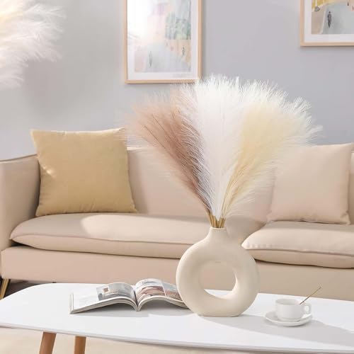 VIDSTW 30 Stück Pampasgras 55 cm Pampasgras Künstlich Trockenblumen Pampasgras de Deko Pampasgras Wohnzimmer Deko Getrocknete Blüten Flauschig Faux Pampasgras Boho für Zuhause Hochzeit (Mehrfarbig) von VIDSTW