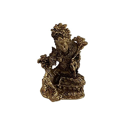 VIE Naturals Miniatur-Figuren aus Messing, Buddha sitzend auf einem Thron, Mehrfarbig, Einheitsgröße von ViE