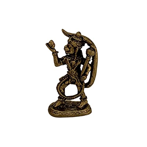 VIE Naturals Miniatur-Messing-Figuren, Hanuman stehend, Mehrfarbig, Einheitsgröße von ViE