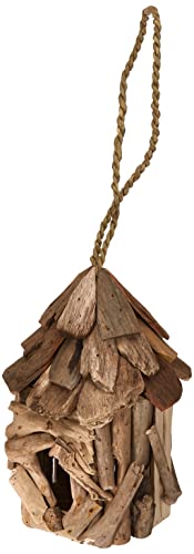 VIE Naturals Treibholz Runde Vogelhäuschen, 25 cm Größe, Natürlich, UK-VN506-BIRDHOUSE-DRIFTWOOD-ROUND von ViE