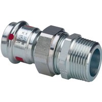 Viega - Prestabo Verschraubung 559243 15 mm x r 1/2, Stahl unlegiert, flachdichtend, SC-Contur, Mehrkant von VIEGA