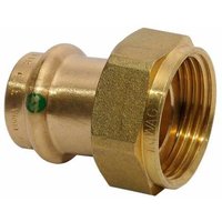 Viega - Sanpress Verschraubung flachdichtend mit Überwurfmutter 1 1/2'' Innengewinde auf 22mm 305260 von VIEGA