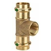 Viega Sanpress T-Stück 126230 42 x Rp 1/2 x 42 mm, Rotguss oder Siliziumbronze, SC-Contur von VIEGA