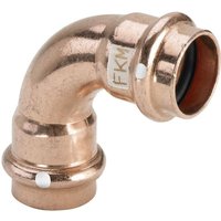 Bogen 90 Grad mit sc Profipress s 4516 in 22mm Kupfer - Viega von VIEGA