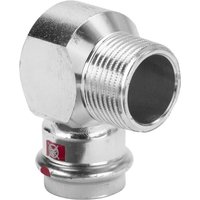 Viega Italia Srl - Viega Prestabo Winkel 559533 18 mm x r 1/2, 90Grad, Stahl unlegiert, SC-Contur von VIEGA ITALIA SRL