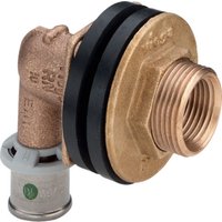 Pressfitting Viega Sanfix p 2132.11 Wanddurchführung 90 Grad 16 x 1/2' ig x 3/4' ag x 25mm von VIEGA