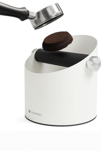 VIENESSO Abschlagbehälter aus Edelstahl -Abschlagbox für Espresso-Siebträger, kompakt & stabil mit Silikon-Pad – platzsparend & leise VIENESSO Abschlagbehälter aus Edelstahl -Abschlagbox für Espresso-Siebträger, kompakt & stabil mit Silikon-Pad – platzsparend & leise von VIENESSO