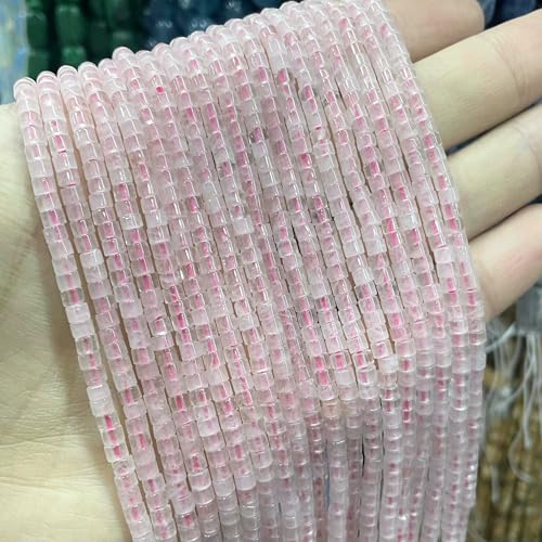 2 * 3.0mM Flat Cylinder Agates Lapis Lazuli Tiger Eye Jaspers Tube Spacer Beads For Jewelry Making Diy Bracelet Natural Stone-Pink Quartz-2X3.0mm 150pcs 2 * 3.0mM Flat Cylinder Agates Lapis Lazuli Tiger Eye Jaspers Tube Spacer Beads For Jewelry Making Diy Bracelet Natural Stone-Pink Quartz-2X3.0mm 150pcs von VIEPGJ