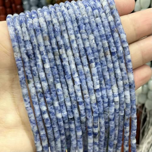 2 * 3.0mM Flat Cylinder Agates Lapis Lazuli Tiger Eye Jaspers Tube Spacer Beads For Jewelry Making Diy Bracelet Natural Stone-White Blue Sodalite-2X3.0mm 150pcs 2 * 3.0mM Flat Cylinder Agates Lapis Lazuli Tiger Eye Jaspers Tube Spacer Beads For Jewelry Making Diy Bracelet Natural Stone-White Blue Sodalite-2X3.0mm 150pcs von VIEPGJ
