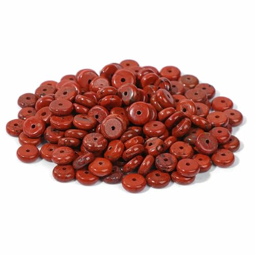 2 * 6MM Natural Stone Spacer Beads Agates Tiger Eye Jades Heishi Flat Clips Shape Loose Bead For Jewelry DIY Bracelet Necklace-NO.39 Red Stone-2x6mm about 80pcs 2 * 6MM Natural Stone Spacer Beads Agates Tiger Eye Jades Heishi Flat Clips Shape Loose Bead For Jewelry DIY Bracelet Necklace-NO.39 Red Stone-2x6mm about 80pcs von VIEPGJ