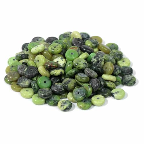 2 * 6MM Natural Stone Spacer Beads Agates Tiger Eye Jades Heishi Flat Clips Shape Loose Bead For Jewelry DIY Bracelet Necklace-NO.45 Green Jade-2x6mm about 50pcs 2 * 6MM Natural Stone Spacer Beads Agates Tiger Eye Jades Heishi Flat Clips Shape Loose Bead For Jewelry DIY Bracelet Necklace-NO.45 Green Jade-2x6mm about 50pcs von VIEPGJ
