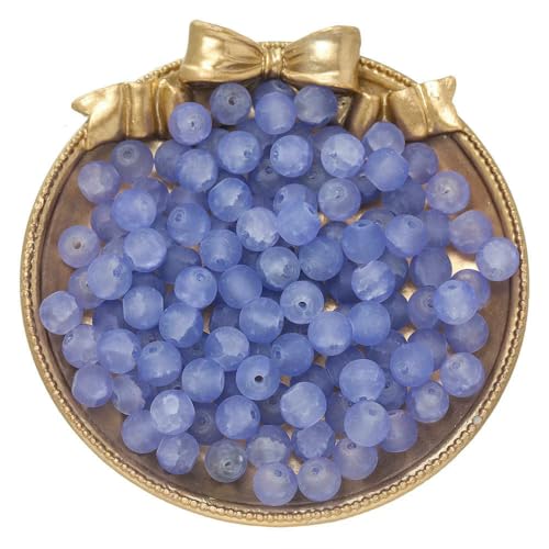 20/50Pcs 8mm Mixed Glass Round Beads Matte Spacer Loose Charms Bead for DIY Bracelet Necklace Jewelry Making Accessories-12-50Pcs von VIEPGJ