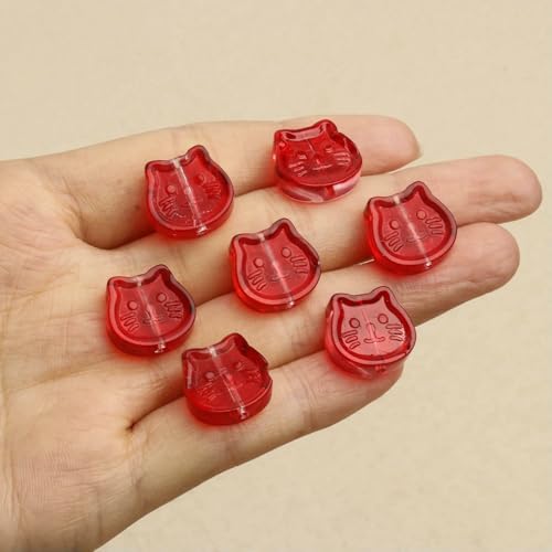 20pcs/lot Cat Shape Cute MultiColor Glass Lampwork Beads Loose Charms Beads for Jewelry Making DIY Bracelet Necklace Accessories-red-20pcs 20pcs/lot Cat Shape Cute MultiColor Glass Lampwork Beads Loose Charms Beads for Jewelry Making DIY Bracelet Necklace Accessories-red-20pcs von VIEPGJ