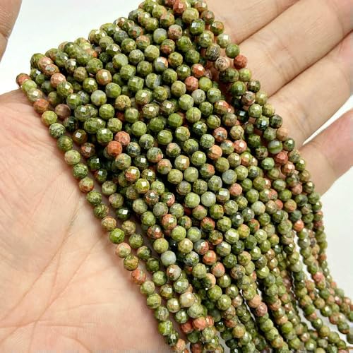 2mm 3.0mm 4.0mm Natural Stone Beads Faceted Green Malachite Turquoises Agates Quartz Spacer Beads for Jewelry Making DIY Accessries-Unakite-2mm about 180pcs 2mm 3.0mm 4.0mm Natural Stone Beads Faceted Green Malachite Turquoises Agates Quartz Spacer Beads for Jewelry Making DIY Accessries-Unakite-2mm about 180pcs von VIEPGJ