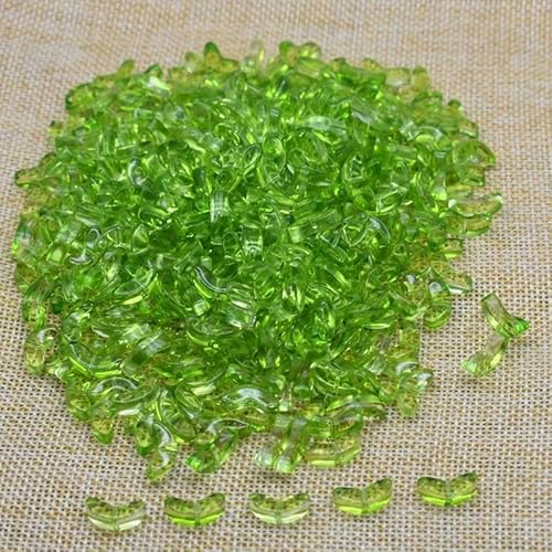 30pcs 9mm Tulips Flowers Lampwork Beads Multicolor Glass Flora Beads Loose Beads For DIY Bracelets Necklace Craft Supplies-Leaf 01-60pcs von VIEPGJ