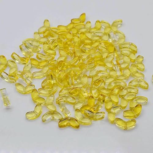 30pcs 9mm Tulips Flowers Lampwork Beads Multicolor Glass Flora Beads Loose Beads For DIY Bracelets Necklace Craft Supplies-Leaf 03-60pcs von VIEPGJ