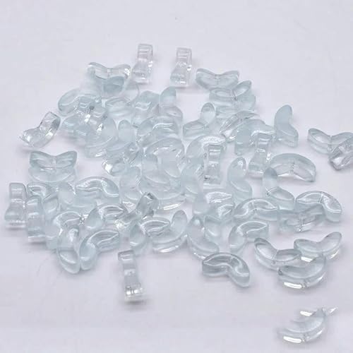 30pcs 9mm Tulips Flowers Lampwork Beads Multicolor Glass Flora Beads Loose Beads For DIY Bracelets Necklace Craft Supplies-Leaf 04-60pcs von VIEPGJ