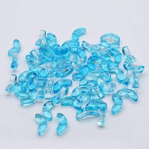 30pcs 9mm Tulips Flowers Lampwork Beads Multicolor Glass Flora Beads Loose Beads For DIY Bracelets Necklace Craft Supplies-Leaf 05-30pcs von VIEPGJ