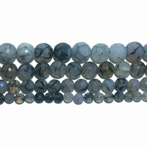 4 6 8 10 MM Faceted Natural Stone Bead Pink Quartz Amethysts Agates Lapis lazuli For Jewelry Making DIY Bracelet Necklace-Black Dragon agate-4.0mm 95pcs beads 4 6 8 10 MM Faceted Natural Stone Bead Pink Quartz Amethysts Agates Lapis lazuli For Jewelry Making DIY Bracelet Necklace-Black Dragon agate-4.0mm 95pcs beads von VIEPGJ