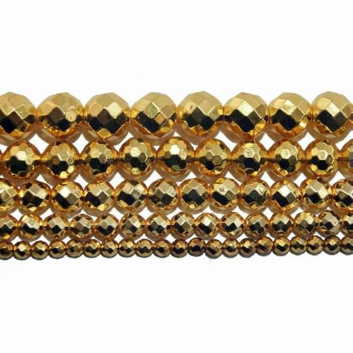 4 6 8 10 MM Faceted Natural Stone Bead Pink Quartz Amethysts Agates Lapis lazuli For Jewelry Making DIY Bracelet Necklace-Gold Hematite-10mm 35pcs beads 4 6 8 10 MM Faceted Natural Stone Bead Pink Quartz Amethysts Agates Lapis lazuli For Jewelry Making DIY Bracelet Necklace-Gold Hematite-10mm 35pcs beads von VIEPGJ