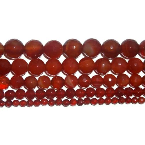 4 6 8 10 MM Faceted Natural Stone Bead Pink Quartz Amethysts Agates Lapis lazuli For Jewelry Making DIY Bracelet Necklace-Red agate-8mm 45pcs beads 4 6 8 10 MM Faceted Natural Stone Bead Pink Quartz Amethysts Agates Lapis lazuli For Jewelry Making DIY Bracelet Necklace-Red agate-8mm 45pcs beads von VIEPGJ