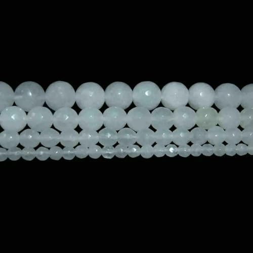 4 6 8 10 MM Faceted Natural Stone Bead Pink Quartz Amethysts Agates Lapis lazuli For Jewelry Making DIY Bracelet Necklace-White jade-10mm 35pcs beads 4 6 8 10 MM Faceted Natural Stone Bead Pink Quartz Amethysts Agates Lapis lazuli For Jewelry Making DIY Bracelet Necklace-White jade-10mm 35pcs beads von VIEPGJ