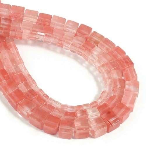 4 6 8mm Natural Square Beads Jasper Opal Jade Rose Quartz Crystal Loose Cube Stone Bead for Jewelry Making DIY Bracelet 15inch-Cherry quartz-4.0mm 92pcs beads 4 6 8mm Natural Square Beads Jasper Opal Jade Rose Quartz Crystal Loose Cube Stone Bead for Jewelry Making DIY Bracelet 15inch-Cherry quartz-4.0mm 92pcs beads von VIEPGJ
