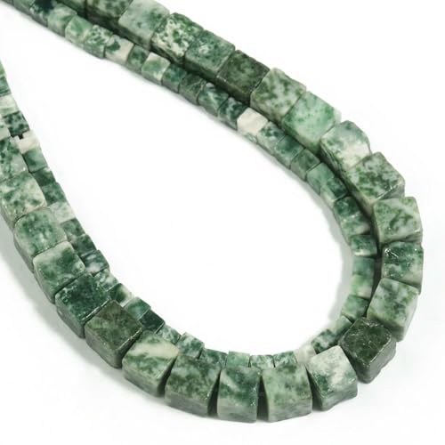 4 6 8mm Natural Square Beads Jasper Opal Jade Rose Quartz Crystal Loose Cube Stone Bead for Jewelry Making DIY Bracelet 15inch-Green spot jasper-6mm 62pcs beads 4 6 8mm Natural Square Beads Jasper Opal Jade Rose Quartz Crystal Loose Cube Stone Bead for Jewelry Making DIY Bracelet 15inch-Green spot jasper-6mm 62pcs beads von VIEPGJ