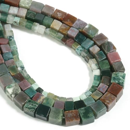 4 6 8mm Natural Square Beads Jasper Opal Jade Rose Quartz Crystal Loose Cube Stone Bead for Jewelry Making DIY Bracelet 15inch-India agate-4.0mm 92pcs beads 4 6 8mm Natural Square Beads Jasper Opal Jade Rose Quartz Crystal Loose Cube Stone Bead for Jewelry Making DIY Bracelet 15inch-India agate-4.0mm 92pcs beads von VIEPGJ