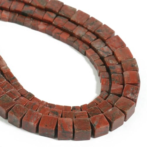 4 6 8mm Natural Square Beads Jasper Opal Jade Rose Quartz Crystal Loose Cube Stone Bead for Jewelry Making DIY Bracelet 15inch-Red jasper-4.0mm 92pcs beads 4 6 8mm Natural Square Beads Jasper Opal Jade Rose Quartz Crystal Loose Cube Stone Bead for Jewelry Making DIY Bracelet 15inch-Red jasper-4.0mm 92pcs beads von VIEPGJ