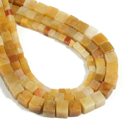 4 6 8mm Natural Square Beads Jasper Opal Jade Rose Quartz Crystal Loose Cube Stone Bead for Jewelry Making DIY Bracelet 15inch-Yellow jade-4.0mm 92pcs beads 4 6 8mm Natural Square Beads Jasper Opal Jade Rose Quartz Crystal Loose Cube Stone Bead for Jewelry Making DIY Bracelet 15inch-Yellow jade-4.0mm 92pcs beads von VIEPGJ