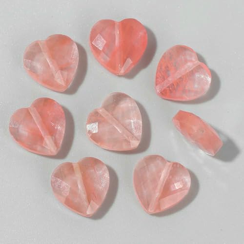 Faceted Heart Shape Stone Bead Natural Tiger Eye Amethysts Clear Quartzs Charms Beads For Jewelry Making DIY Supply-Watermelon-3 pieces Faceted Heart Shape Stone Bead Natural Tiger Eye Amethysts Clear Quartzs Charms Beads For Jewelry Making DIY Supply-Watermelon-3 pieces von VIEPGJ