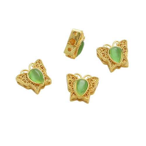Kupferplattierte, goldfarbene Abstandsperlen aus Glas/Katzenauge, lose Metallperlen, Charms zur Schmuckherstellung, Armbänder, DIY-Zubehör, Stil 02 Kupferplattierte, goldfarbene Abstandsperlen aus Glas/Katzenauge, lose Metallperlen, Charms zur Schmuckherstellung, Armbänder, DIY-Zubehör, Stil 02 von VIEPGJ