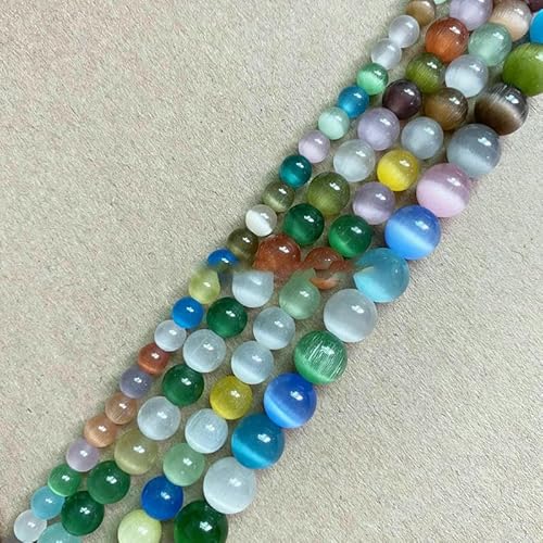 Natürlicher Mondstein, gemischte Farben, Katzenauge, runde lose Perlen, 38,1 cm, 4, 6, 8, 10, 12 mm, Auswahlgröße für die Schmuckherstellung, DIY, gemischte Farben, Katzenauge, 4,0 mm Natürlicher Mondstein, gemischte Farben, Katzenauge, runde lose Perlen, 38,1 cm, 4, 6, 8, 10, 12 mm, Auswahlgröße für die Schmuckherstellung, DIY, gemischte Farben, Katzenauge, 4,0 mm von VIEPGJ